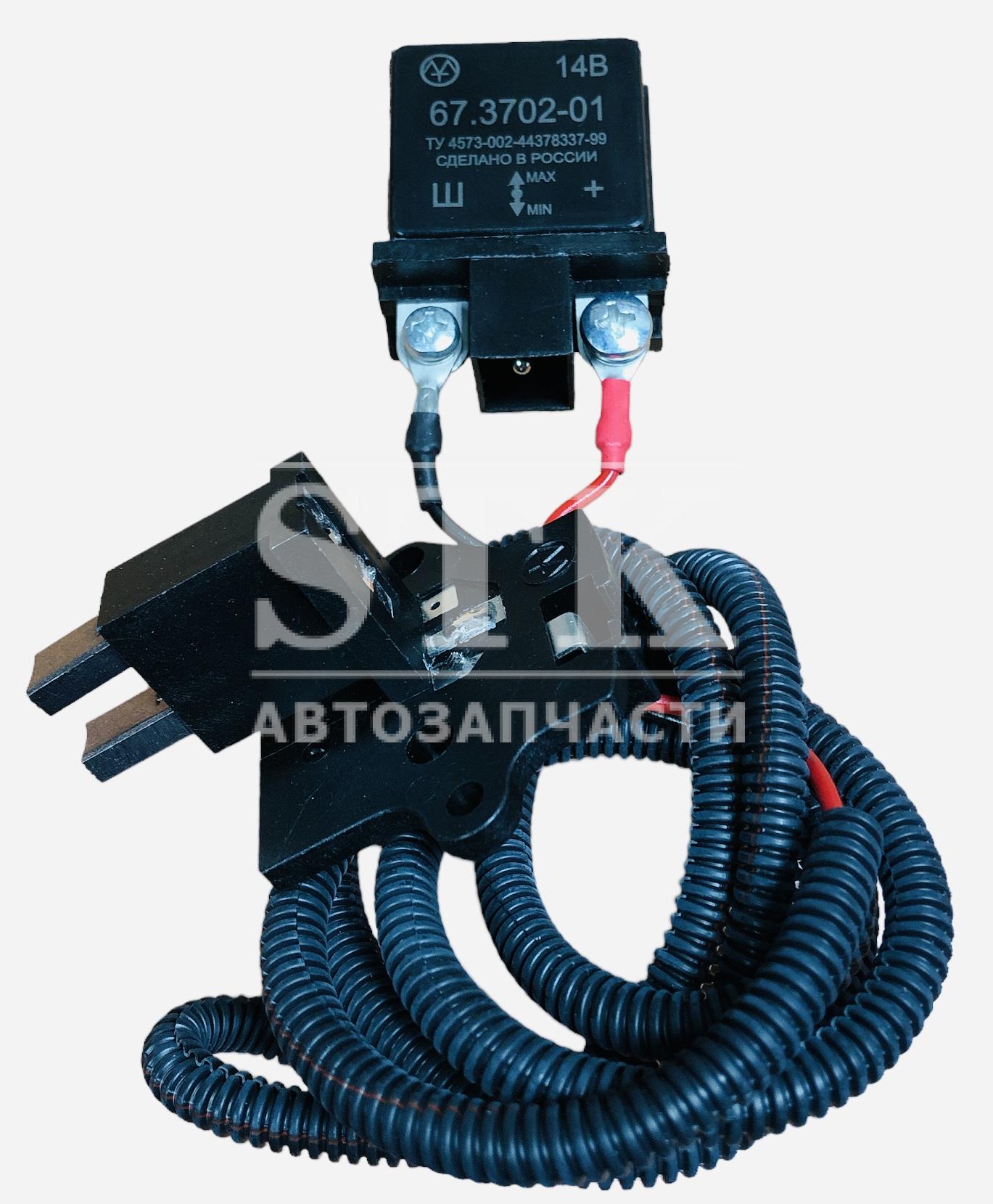 Трехуровневый рег напряжения 67.3702-01 Применяется для ам Ваз 2108-09 Г. 26.3701, 37.3701, 371.3701, 372.3701